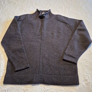 Marconi women's XL Black roll collar Australian Merino wool sweater EUC